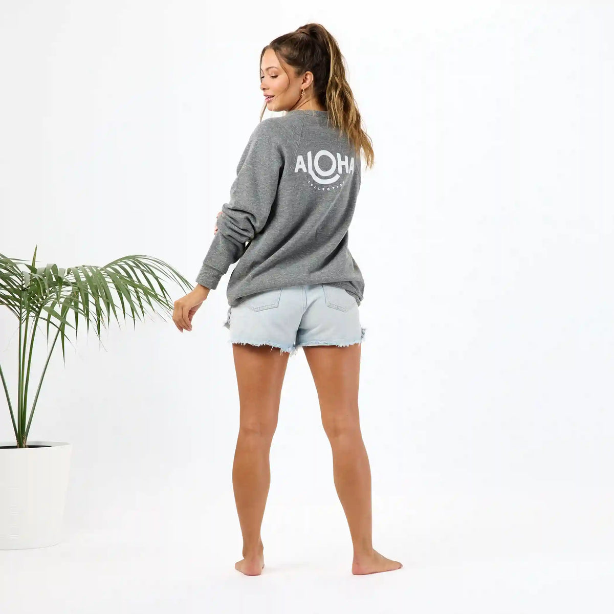 ALOHA Cozy Pullover in Gray