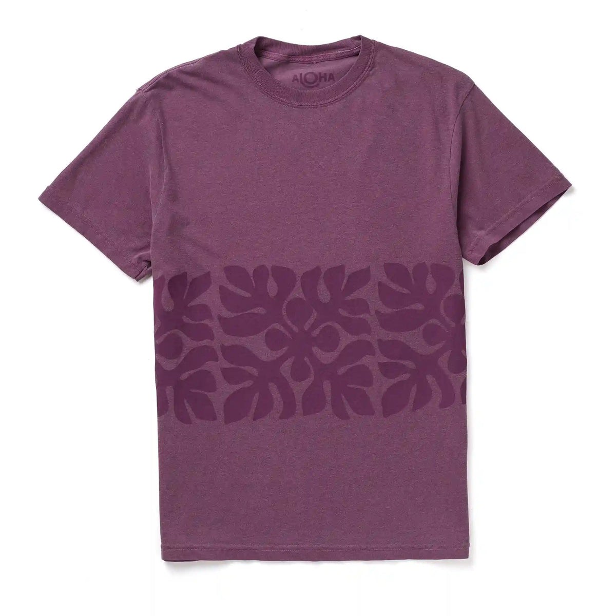 Applique Short Sleeve in Plum