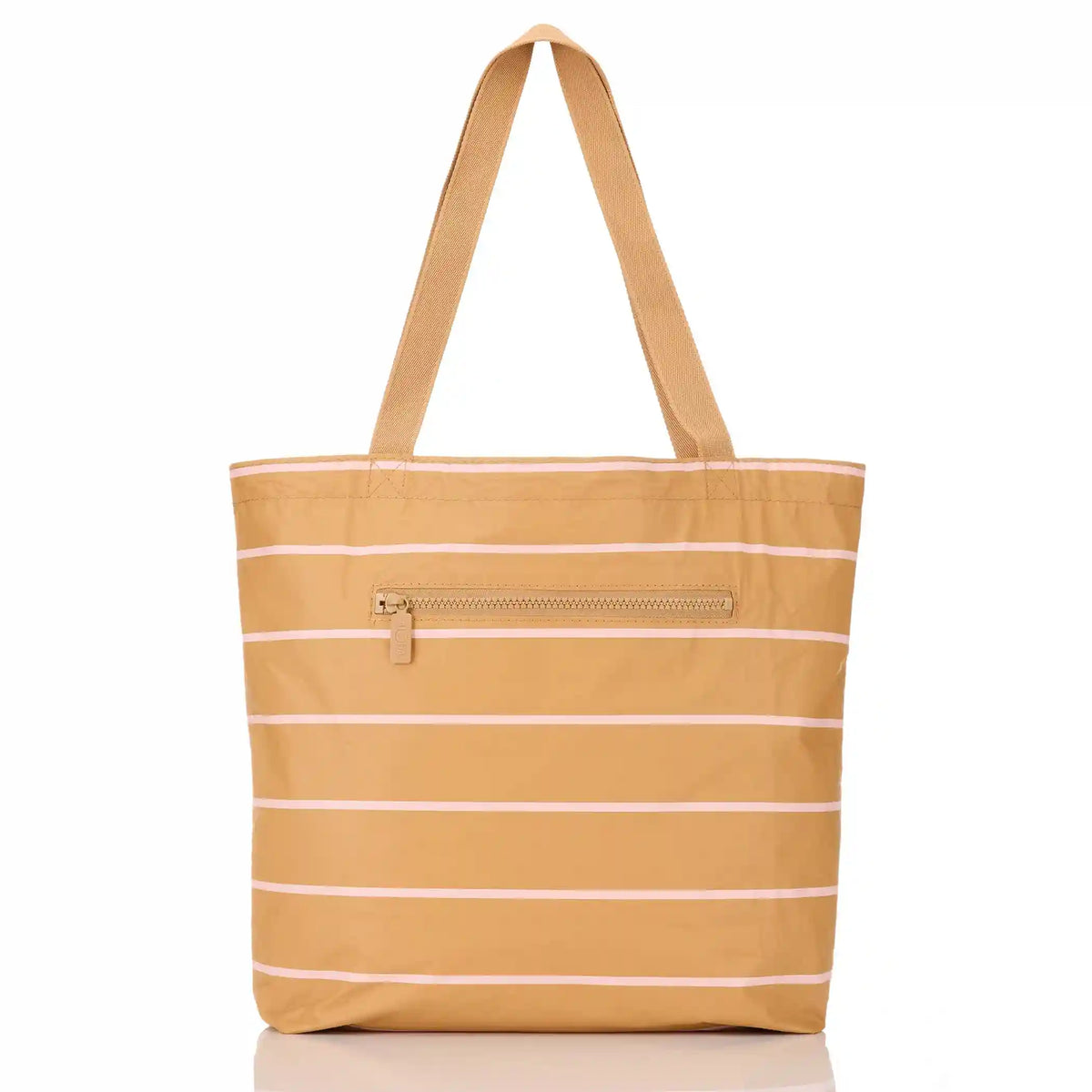 Swoosh Reversible Tote in Hey Girl on Tan